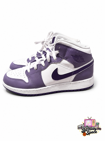 Jordan 1 Mid Dusty Amethyst White Court Purple (GS)