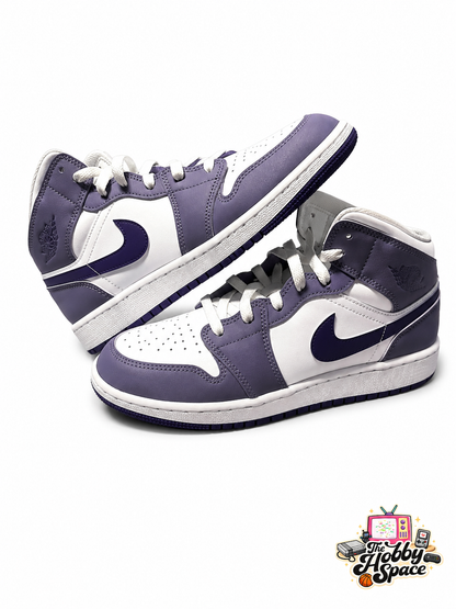 Jordan 1 Mid Dusty Amethyst White Court Purple (GS)