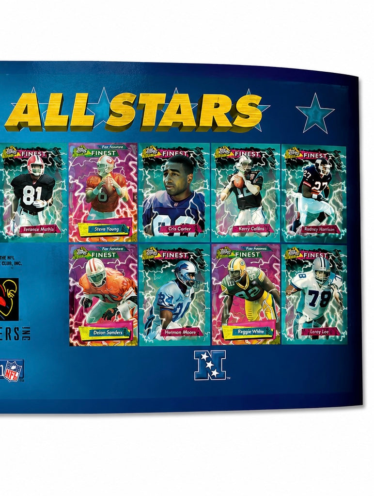 1995 Topps Finest NFL Allstars Poster