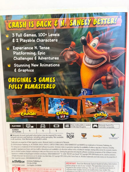 Crash Bandicoot n Sane Trilogy