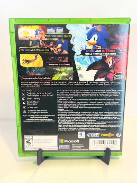 Sonic Shadows Generations Day One Edition