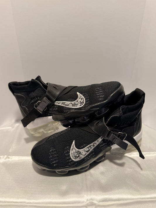 Nike Air VaporMax Premier Flyknit Black Metallic Silver White