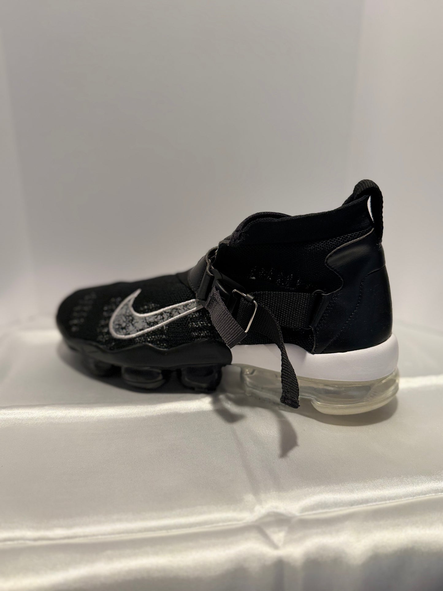 Nike Air VaporMax Premier Flyknit Black Metallic Silver White