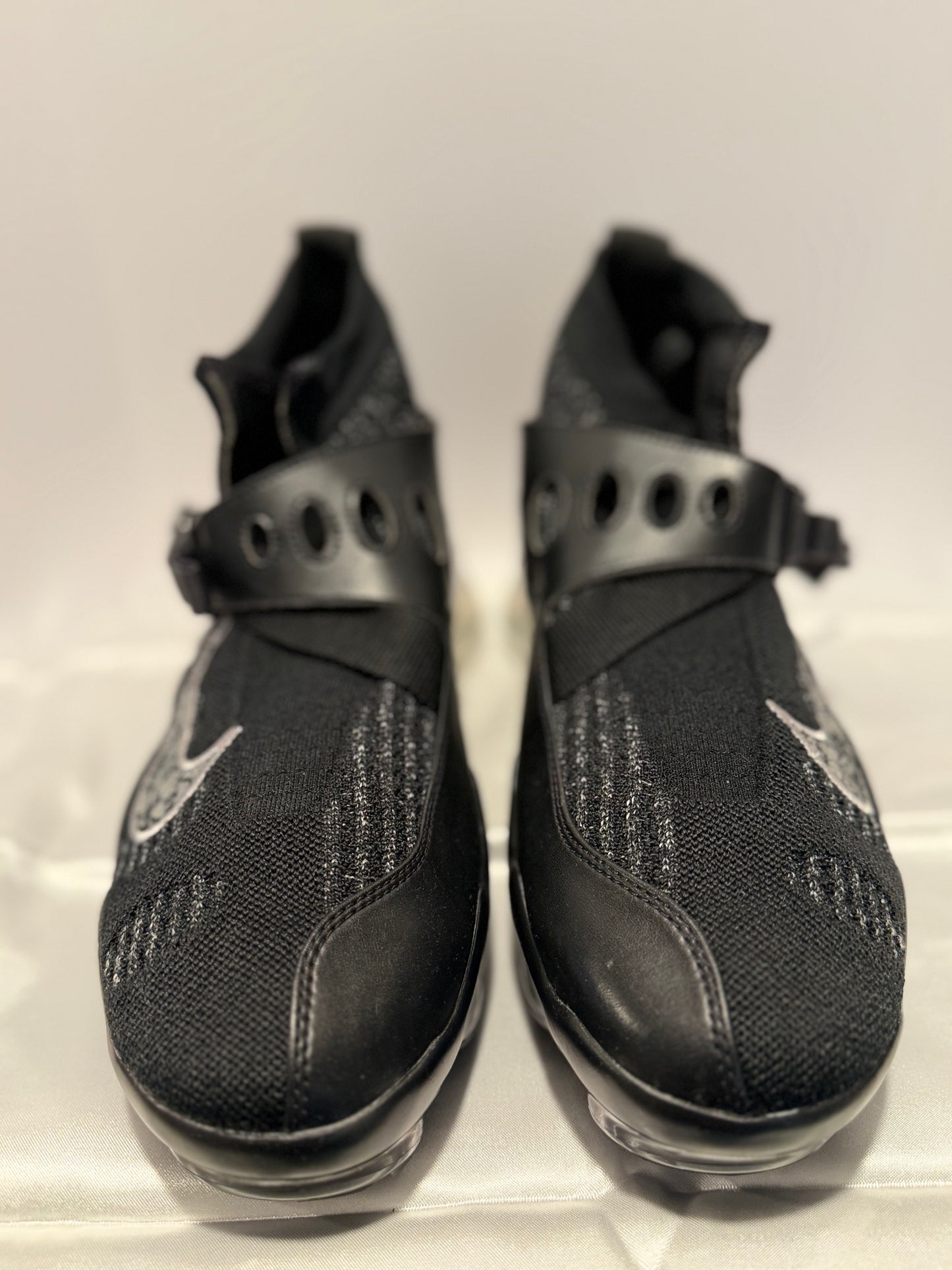 Nike Air VaporMax Premier Flyknit Black Metallic Silver White