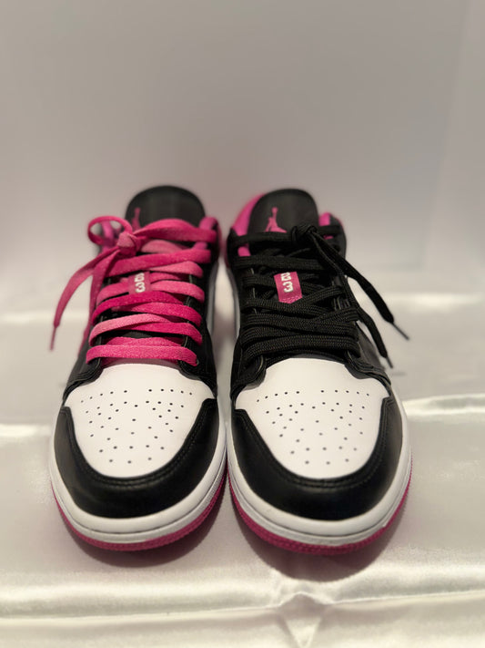 Jordan 1 Low - Black Active Fuchsia