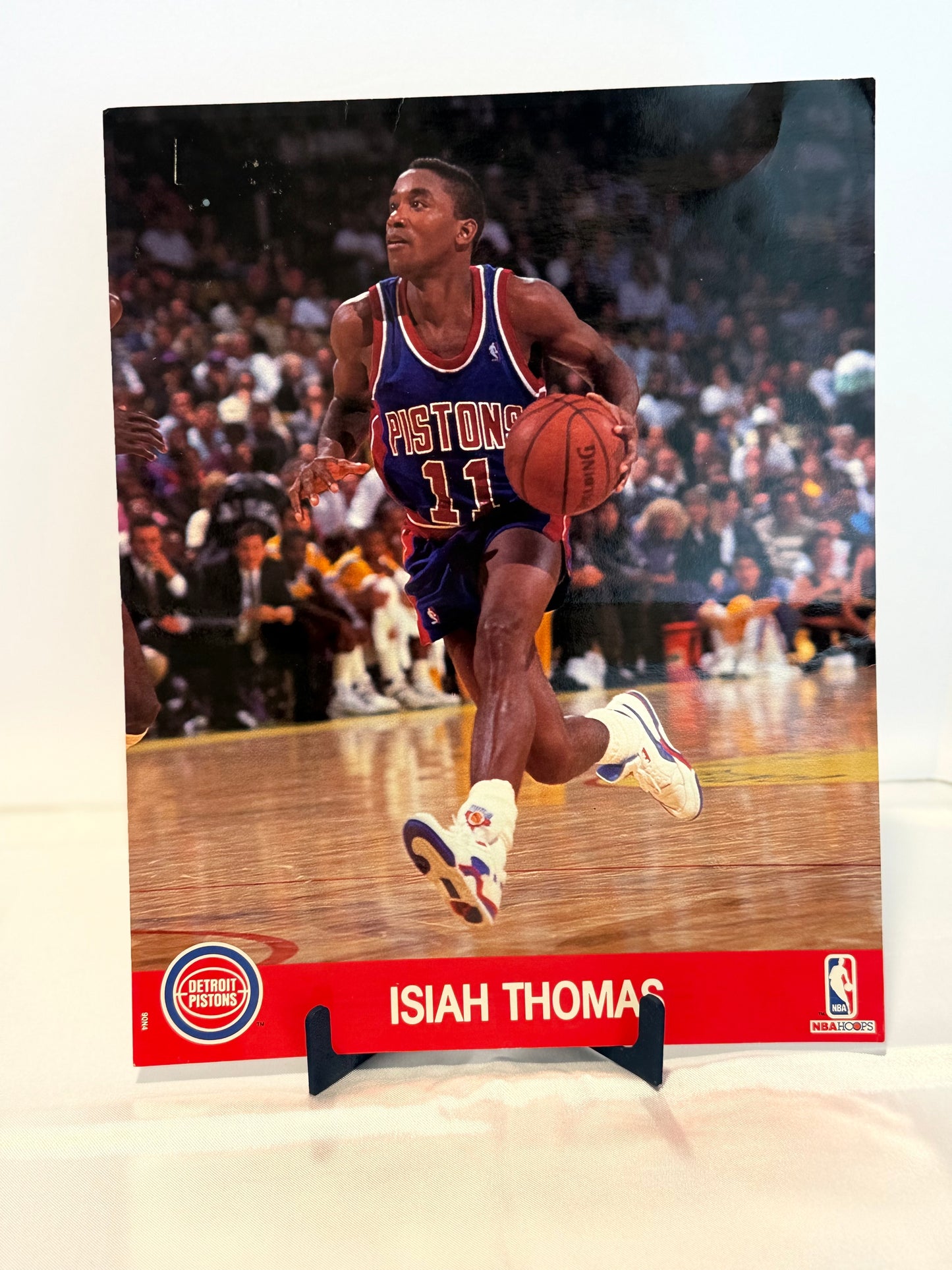 Isiah Thomas 1990 NBA Hoops Detroit Pistons Actions Photo