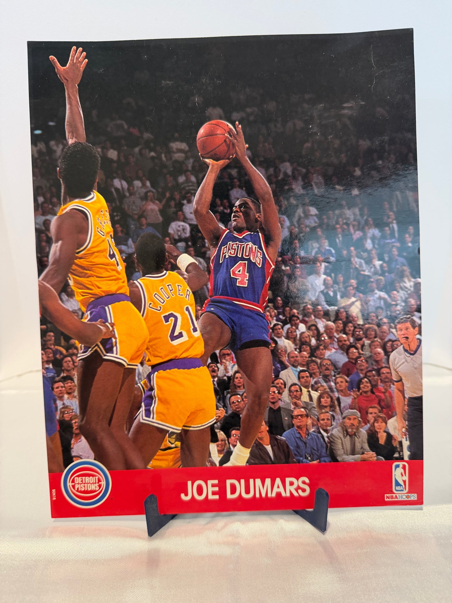 Joe Dumars 1990 NBA Hoops Detroit Pistons Actions Photo
