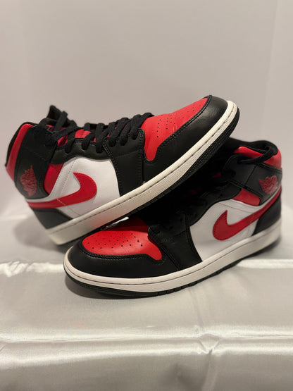 Jordan 1 Mid ‘Bred Toe’