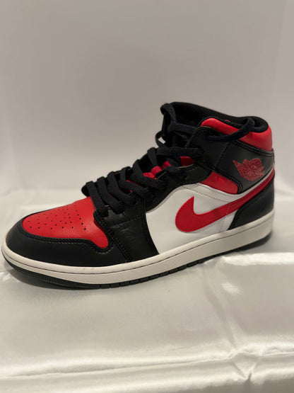 Jordan 1 Mid ‘Bred Toe’
